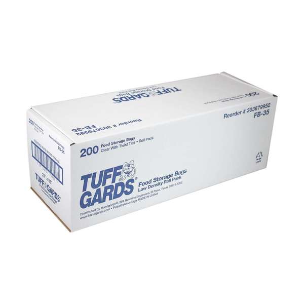 Tuffgards Handgards Tuffgards Low Density Roll Pack 27"x35" Bag, PK200 303679952